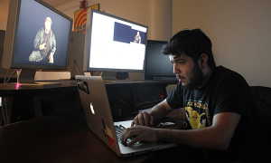 SVA student, Ruben Almeida uses Final Cut Pro X to edit.
