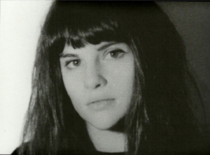 Amy Taubin in a still from Andy Warhol's screen test